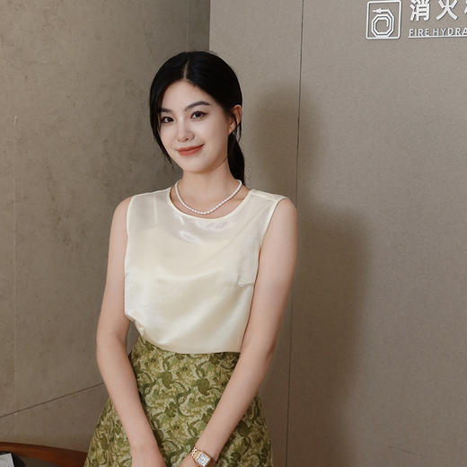 【预售7天】良木礼真丝丝毛背心（X7326） 商品图1