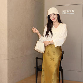 【预售7天】良木礼真丝翻领衬衫（X7345）