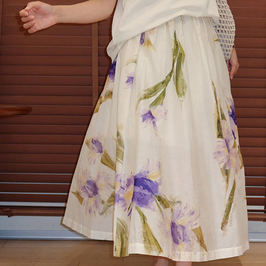 【预售7天】良木礼真丝印花半裙（X7346） 商品图2