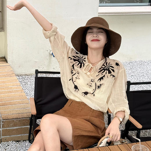 【卖完下架】良木礼苎麻衬衫（0011） 商品图0