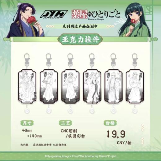 药屋少女的呢喃 亚克力挂件 6包/盒 国谷 商品图0