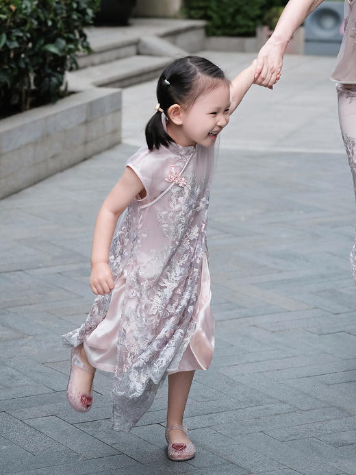 盛唐牡丹| Kids 意大利进口蕾丝旗袍裙(儿童) 商品图2