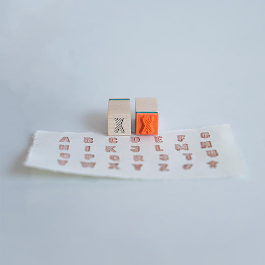 白日几何 立体数印木头印章套装立体数字手帐素材 商品图4