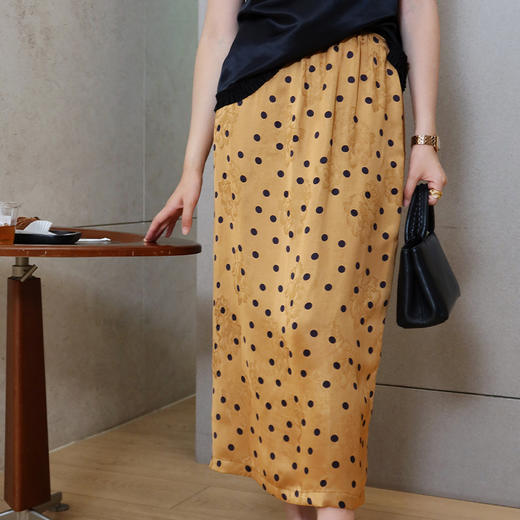 【预售7天】良木礼波点印花半裙（X7361） 商品图1