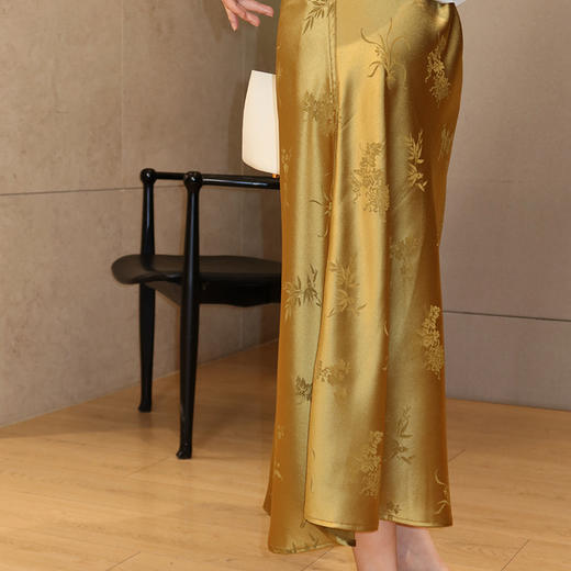 【不退不换】良木礼醋酸半裙（X7213） 商品图5