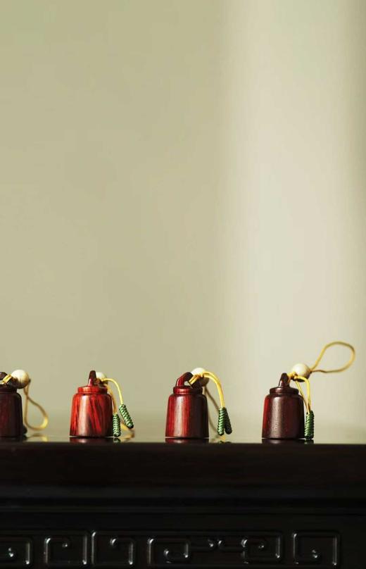 称心如意°圆柱形紫檀印章挂件 商品图8