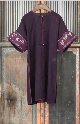 盛唐牡丹盛奢系列|手工三经绞罗真丝香云纱手绣外套