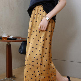 【预售7天】良木礼波点印花半裙（X7361）