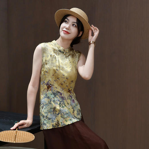 【预售7天】良木礼香云纱上衣（X7235） 商品图0