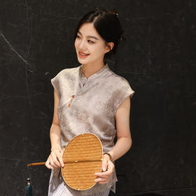 【预售7天】良木礼人丝提花小衫（X7214）