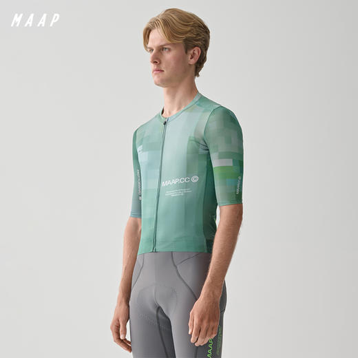 MAAP 男士 Blur Pro Air Jersey 3.0 疾青色 短袖骑行服 商品图0