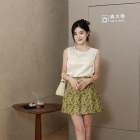 【预售7天】良木礼丝毛半裙（X7341）