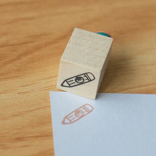 白日几何 卡乐鹅系列鹅的慢生活diy木头印章单枚生活记录手帐素材 商品图3