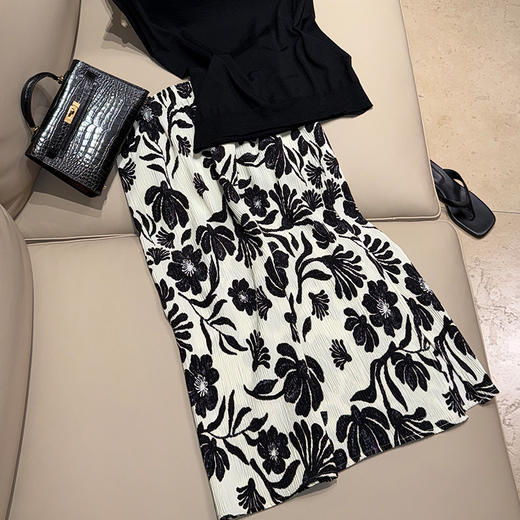 【不退不换】印花皱半裙（743） 商品图3