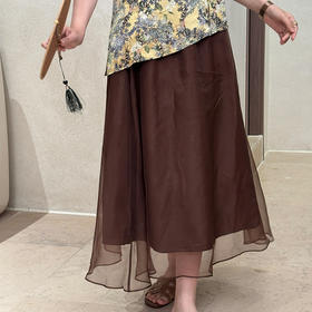 【不退不换】良木礼真丝纱裙（X7234）