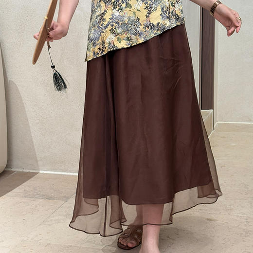 【不退不换】良木礼真丝纱裙（X7234） 商品图0