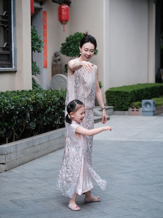 盛唐牡丹| Kids 意大利进口蕾丝旗袍裙(儿童) 商品图9