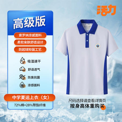 【高级版】深圳高中学夏运（单件）（宝安第一外国语）买校服送校徽 商品图3