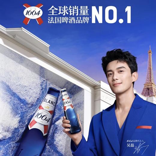 法国 1664嘉士伯 白啤(柑橘果香)原味250ml 1964啤酒精酿 商品图0