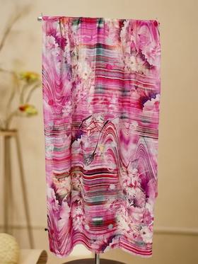 ｛特卖｝50%羊毛➕50%天然再生纤维 羊毛围巾花型八粉莲花～喜出