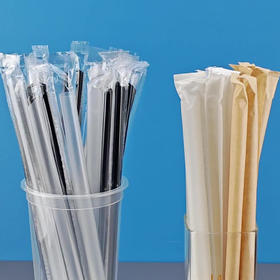 独立包装奶茶吸管一次性粗细食品级果汁热饮咖啡饮管/根(颜色随机)