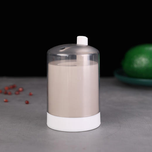 白色圆形牙签桶自动弹出家用北欧ins按压式高档餐厅牙签桶 商品图4