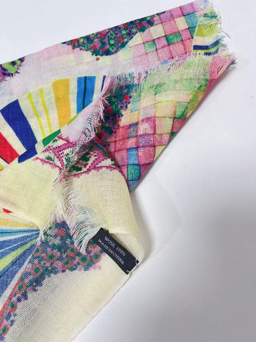 ｛特卖｝100%羊毛围巾花型二十九彩绘骆驼～喜出 商品图1