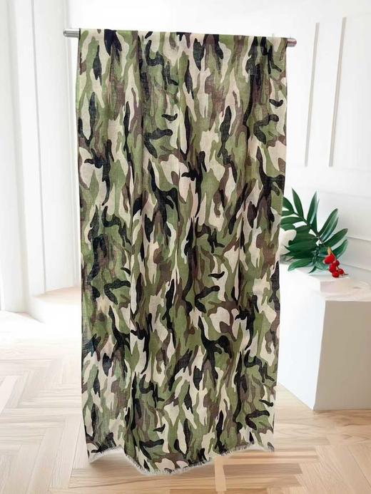 ｛特卖｝100%羊毛围巾花型七迷彩～喜出 商品图0