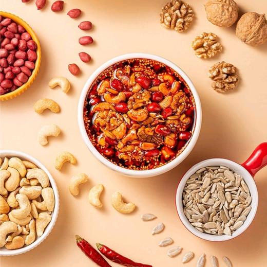 饭扫光亚麻籽油坚果油辣子210g*4 商品图7