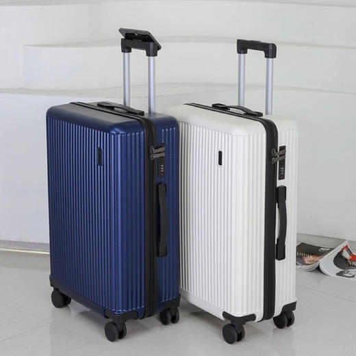 【多样屋专柜】形象派X.X.PIE形象派流动条纹拉杆箱行李箱米白色 20寸 商品图1