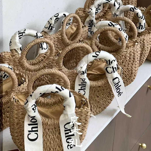 【部分现货】良木礼草编手提包（X7224） 商品图0