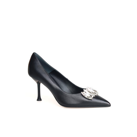 豪麟名鞋LORIBLU女鞋皮鞋羊皮革6AXSS396黑色 商品图0