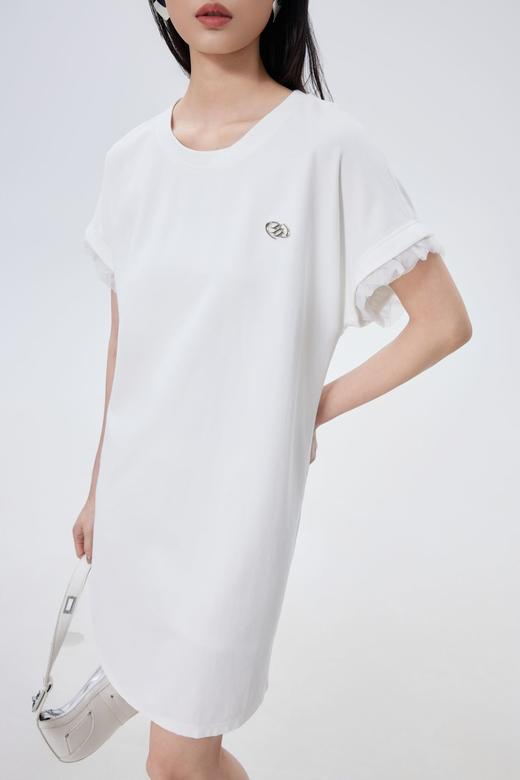 臣禾圆领短袖休闲连衣裙	JZ252020475 商品图6