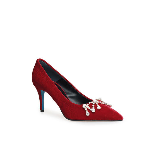 豪麟名鞋LORIBLU女鞋皮鞋织物6AXSC39C红色 商品图0