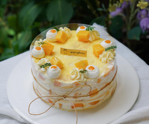 【小6寸芒果千层】新鲜芒果+软软千层皮+木糠粉（需提前3小时预定） 商品图0