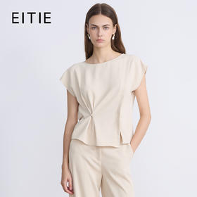 EITIE爱特爱夏季新款设计感小众修身气质小上衣7813507