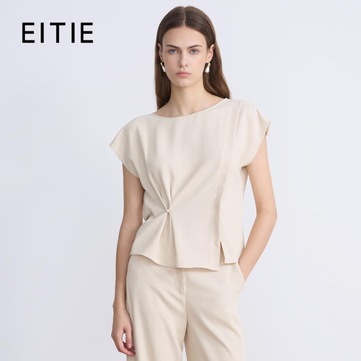 EITIE爱特爱夏季新款设计感小众修身气质小上衣7813507 商品图0