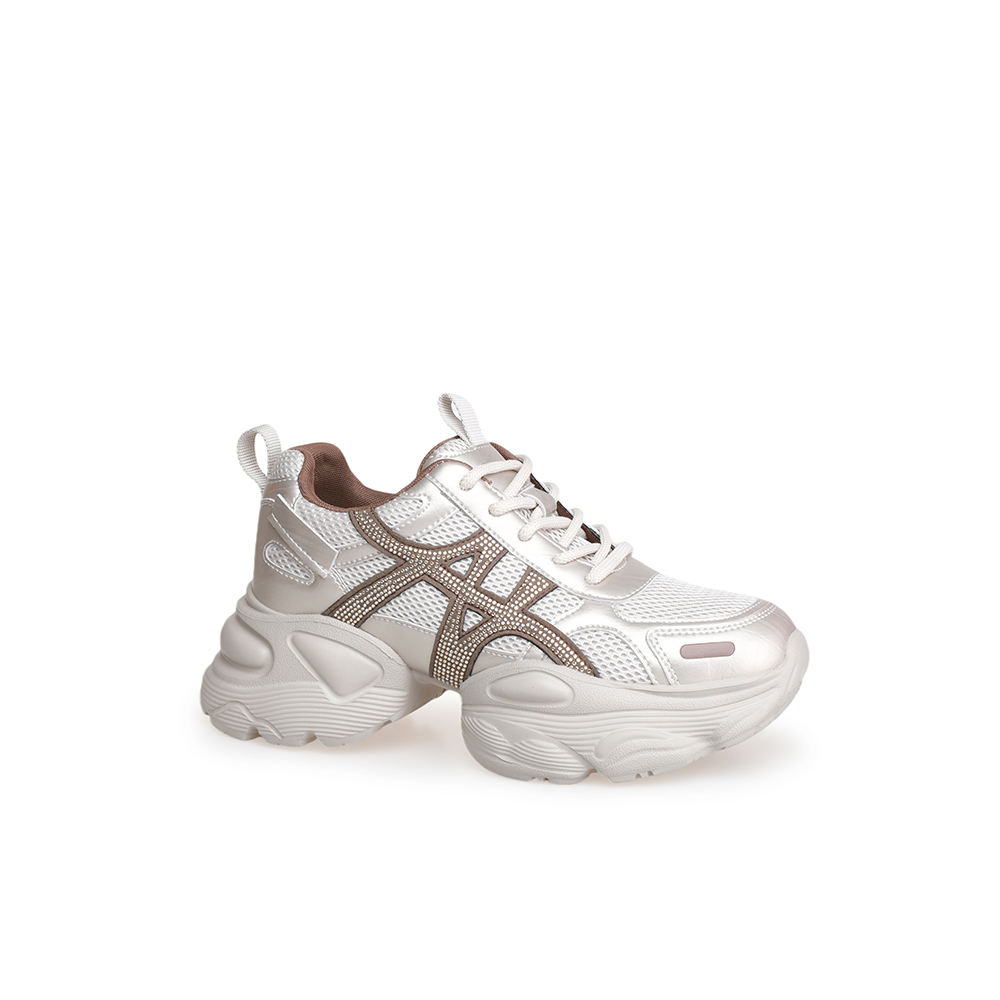 豪麟名鞋奥莱迪嘉女鞋时尚老爹鞋牛皮革/织物DJYSO52WX205香槟色  原价1660元