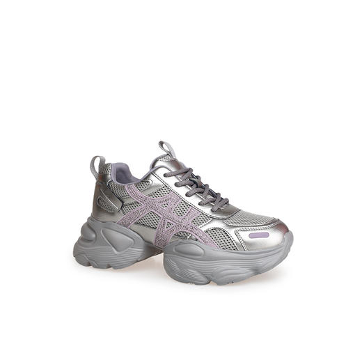 豪麟名鞋奥莱迪嘉女鞋时尚老爹鞋牛皮革/织物DJYSO52WX205枪色  原价1660元 商品图0