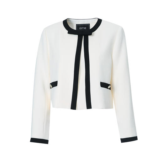 EITIE爱特爱气质小香风高级感撞色秋季新款短外套C2503812 商品图5