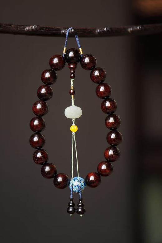 小叶紫檀带金星1.8cm持珠手串 商品图0