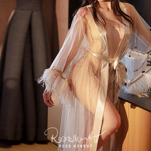 极致性感网纱羽毛长袍 P250102 商品图4