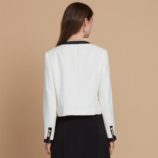 EITIE爱特爱气质小香风高级感撞色秋季新款短外套C2503812 商品图4