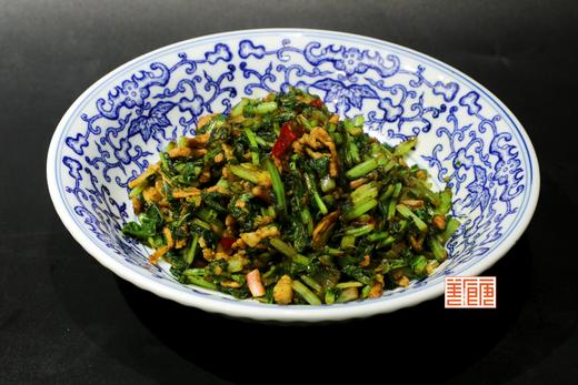 萝卜缨毛豆炒肉丝/例 商品图0