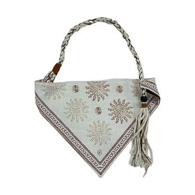 【预售7天，不退不换】良木礼棉麻三角包(B27)