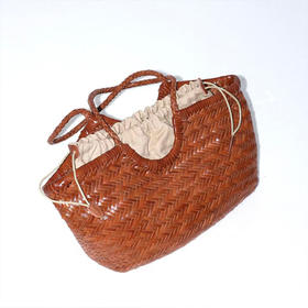 【预售7天，不退不换】良木礼牛皮手工编织包（8812）