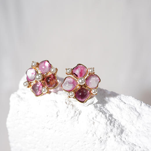 北京仓｜Gripoix Paris-Clover-四叶草 耳环［法国设计师］ 商品图0