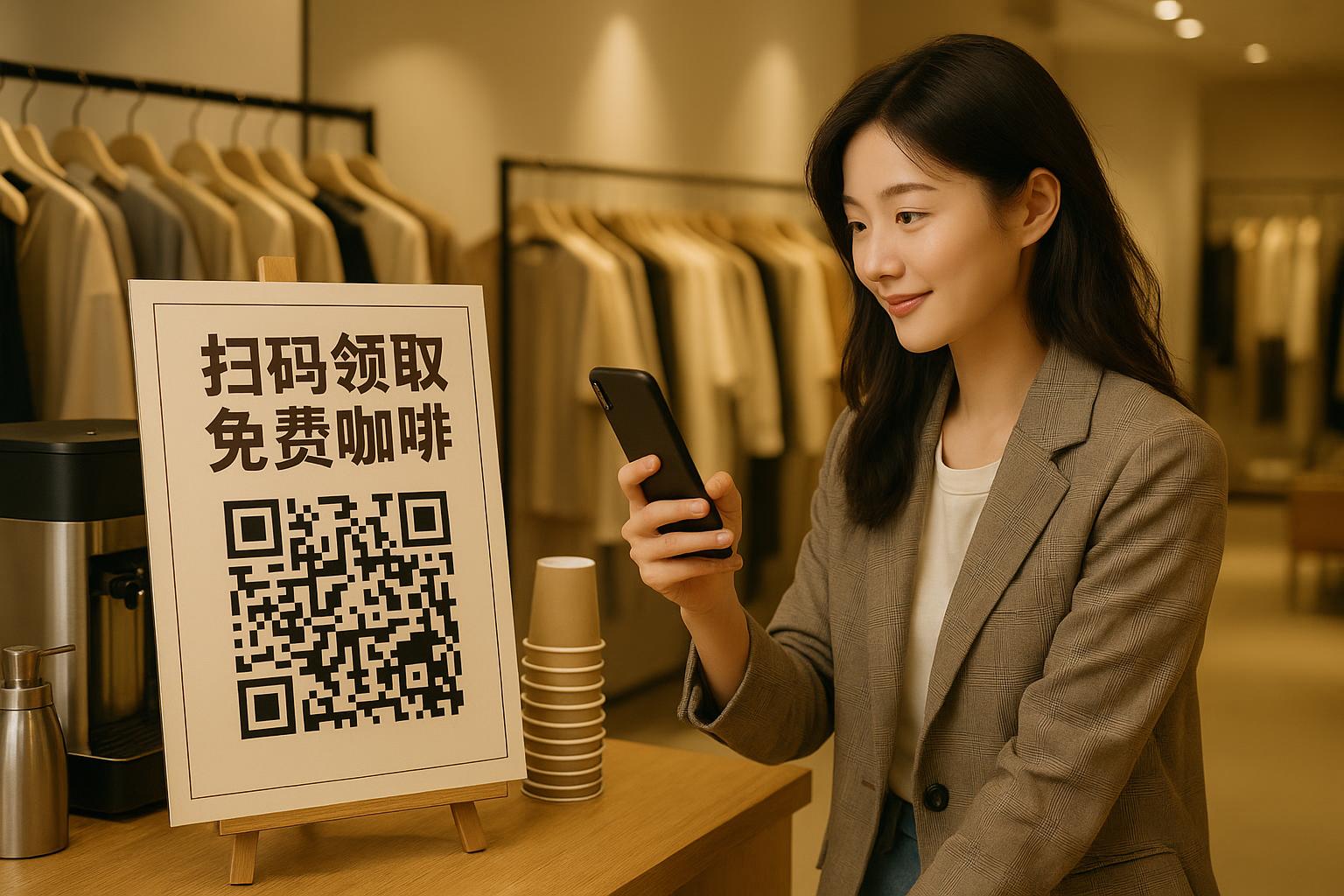 如何用“买咖啡送券”实现服装店线下引流？