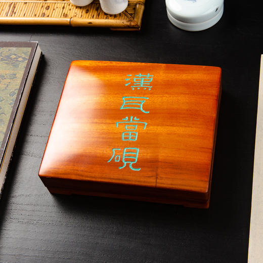 汉代“长生无极”瓦当制砚 商品图1