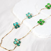 北京仓｜Gripoix Paris-Clover-绿色 四叶草 珍珠 长项链［法国设计师］ 商品缩略图0